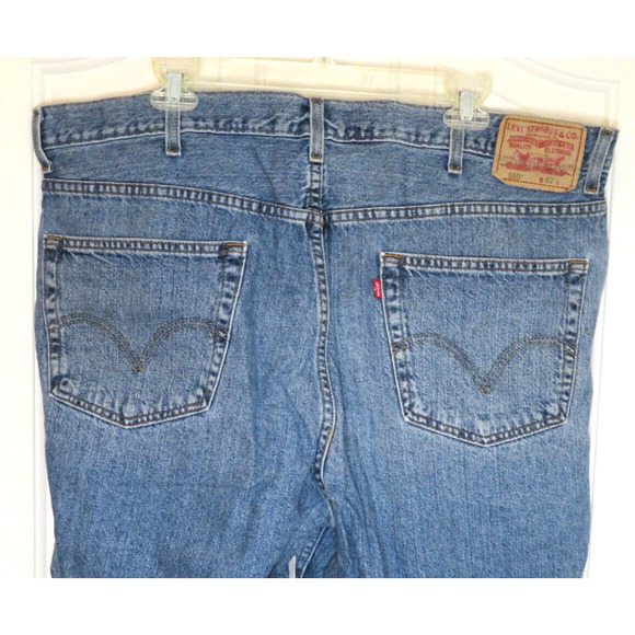 Levi's 550 Vintage Men's Relaxed Fit Denim Jean Shorts Cotton Blue - Size 42 - Picture 8 of 10